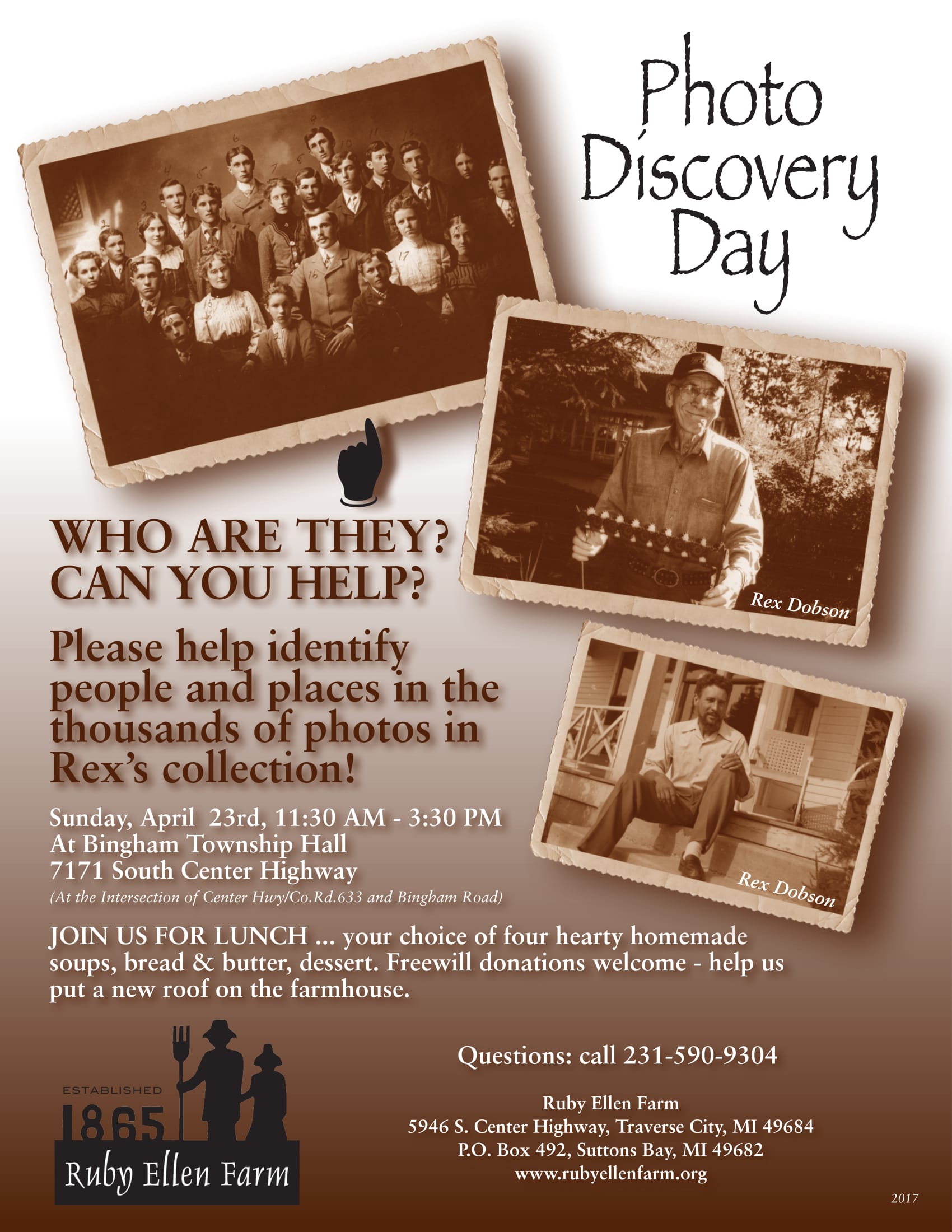Sun Apr 23 Photo Discovery Day Rex Dobson Ruby Ellen Farm Foundation